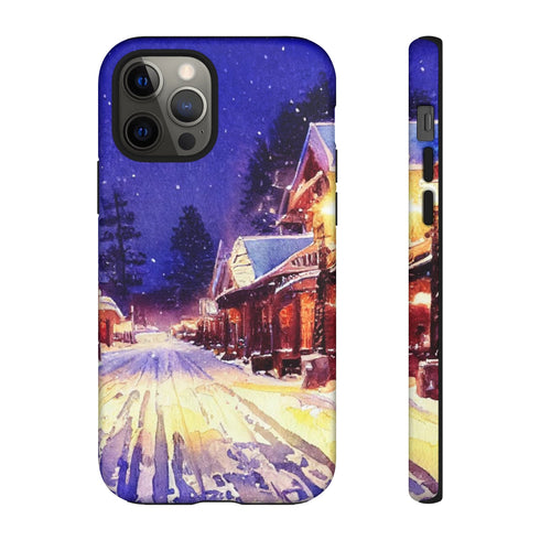 Estes Park After the Christmas Parade - Impact Resistant Phone Case iPhone 12 Pro Matte
